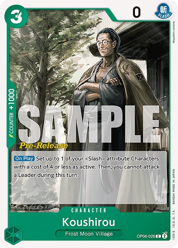 Image for Koushirou (OP06-026) (Wings of the Captain Pre-Release Cards) (OP06 PRE) - One Piece Card Game