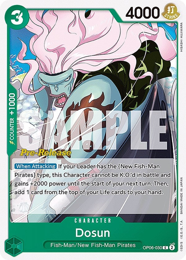 Image for Dosun (OP06-030) (Wings of the Captain Pre-Release Cards) (OP06 PRE) - One Piece Card Game