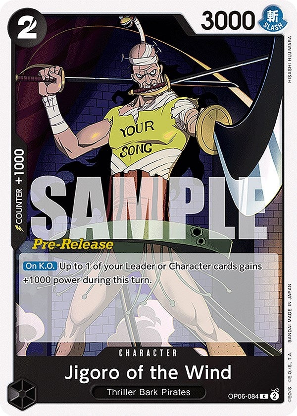 Image for Jigoro of the Wind (OP06-084) (Wings of the Captain Pre-Release Cards) (OP06 PRE) - One Piece Card Game