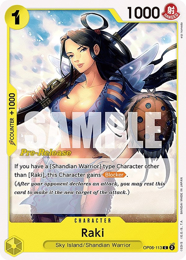 Image for Raki (OP06-113) (Wings of the Captain Pre-Release Cards) (OP06 PRE) - One Piece Card Game