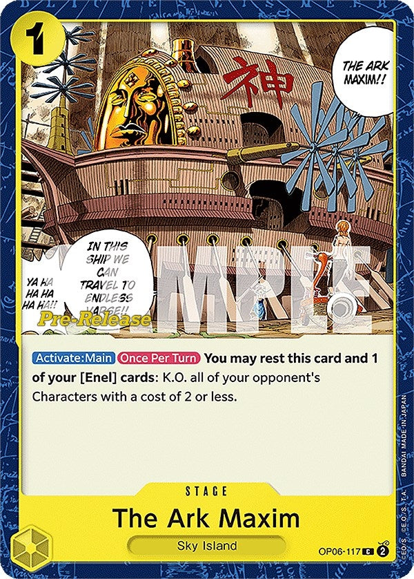 Image for The Ark Maxim (OP06-117) (Wings of the Captain Pre-Release Cards) (OP06 PRE) - One Piece Card Game