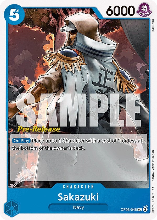 Image for Sakazuki (OP06-046) (Wings of the Captain Pre-Release Cards) (OP06 PRE) - One Piece Card Game