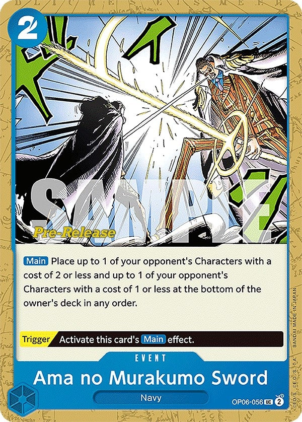 Image for Ama no Murakumo Sword (OP06-056) (Wings of the Captain Pre-Release Cards) (OP06 PRE) - One Piece Card Game