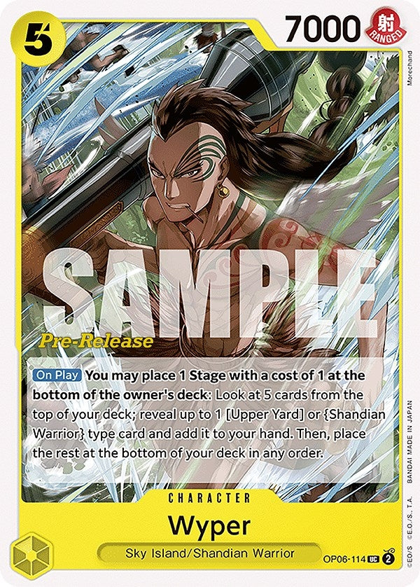Image for Wyper (OP06-114) (Wings of the Captain Pre-Release Cards) (OP06 PRE) - One Piece Card Game
