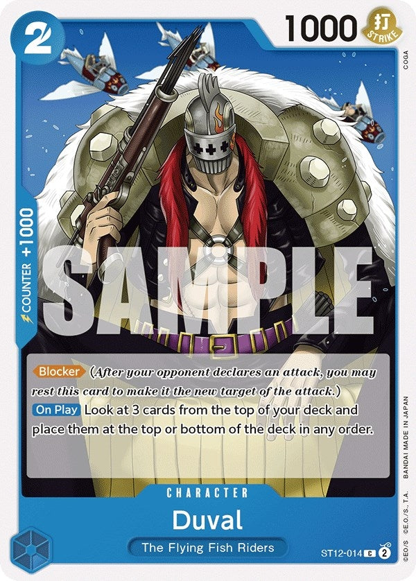 Image for Duval (ST12-014) (Starter Deck 12: Zoro and Sanji) (ST-12) - One Piece Card Game