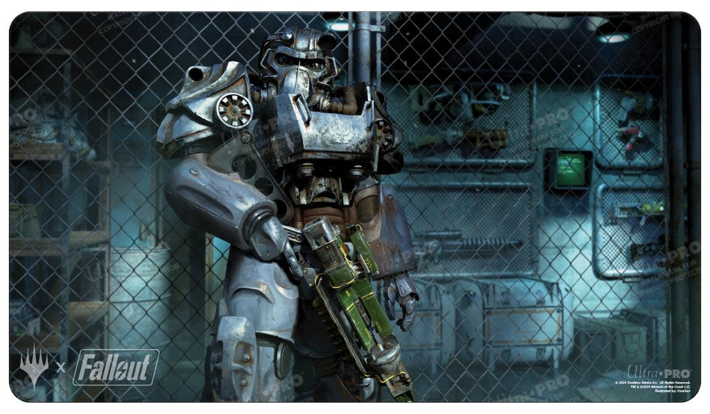 Image for Fallout Puresteel Paladin Standard Gaming Playmat for Magic: The Gathering - Playmats