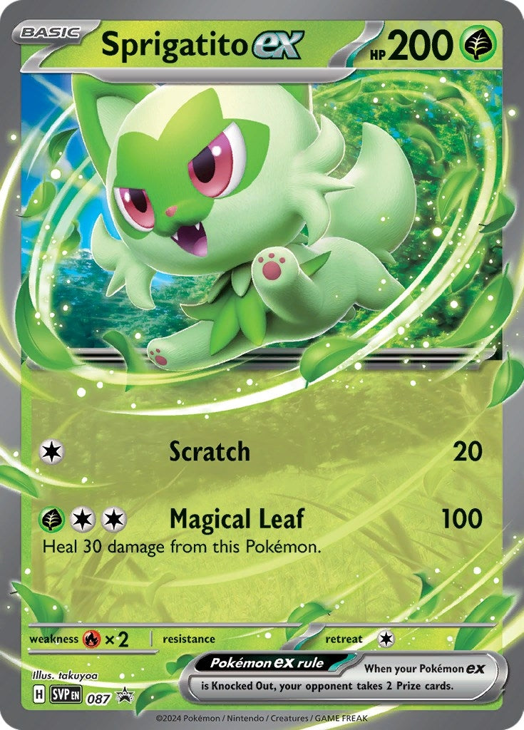 Image for Sprigatito ex - 087 (087) (SV: Scarlet & Violet Promo Cards) (SVP) - Pokemon