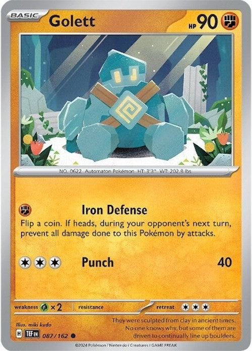 Image for Golett (087/162) (SV05: Temporal Forces) - Pokemon