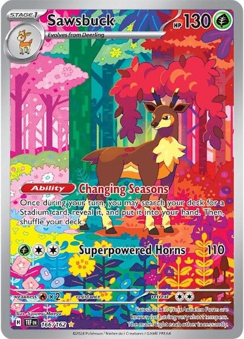 Image for Sawsbuck (166/162) (SV05: Temporal Forces) - Pokemon