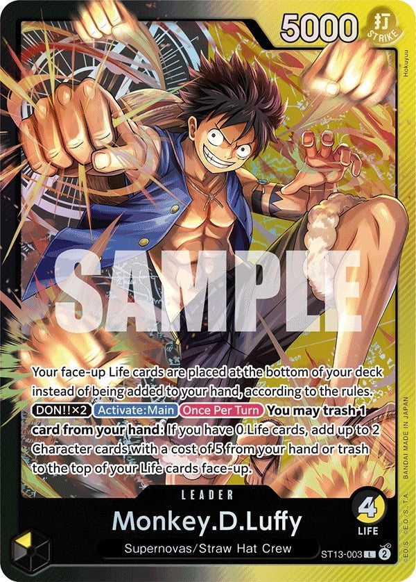 Monkey.D.Luffy (003) (ST13-003) (Ultra Deck: The Three Brothers)