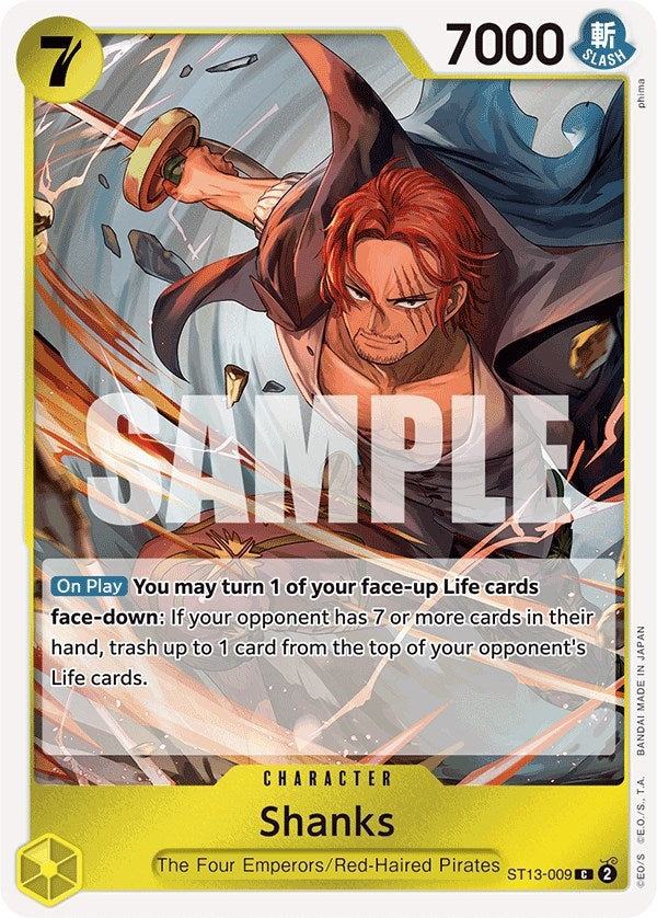 Image for Shanks (ST13-009) (Ultra Deck: The Three Brothers) (ST-13) - One Piece Card Game