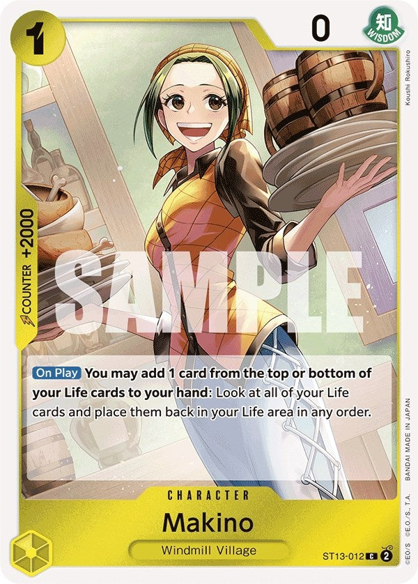 Image for Makino (ST13-012) (Ultra Deck: The Three Brothers) (ST-13) - One Piece Card Game