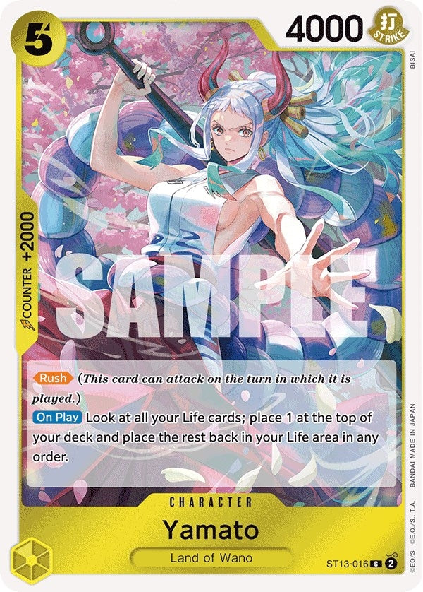 Image for Yamato (ST13-016) (Ultra Deck: The Three Brothers) (ST-13) - One Piece Card Game