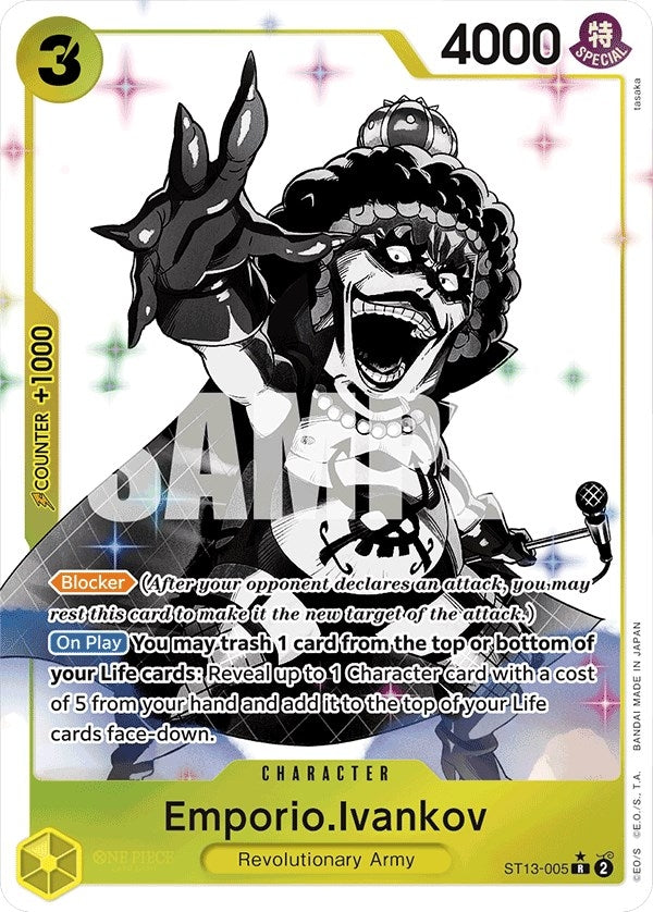 Image for Emporio.Ivankov (Parallel) (ST13-005) (Ultra Deck: The Three Brothers) (ST-13) - One Piece Card Game
