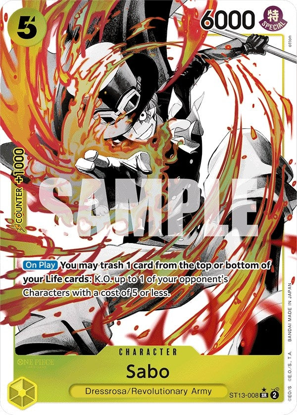 Image for Sabo (008) (Parallel) (ST13-008) (Ultra Deck: The Three Brothers) (ST-13) - One Piece Card Game