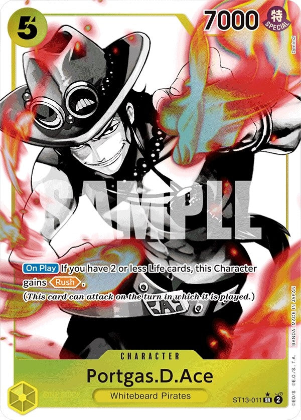 Image for Portgas.D.Ace (011) (Parallel) (ST13-011) (Ultra Deck: The Three Brothers) (ST-13) - One Piece Card Game