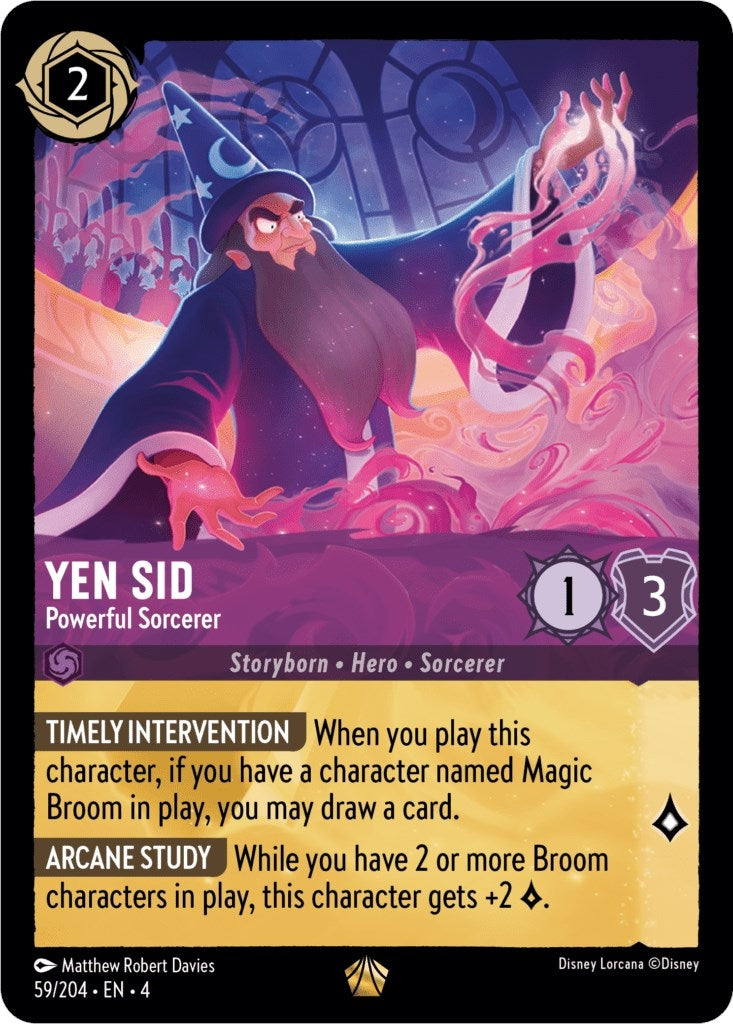 Image for Yen Sid - Powerful Sorcerer (59/204) (Ursula's Return) (4) - Disney Lorcana