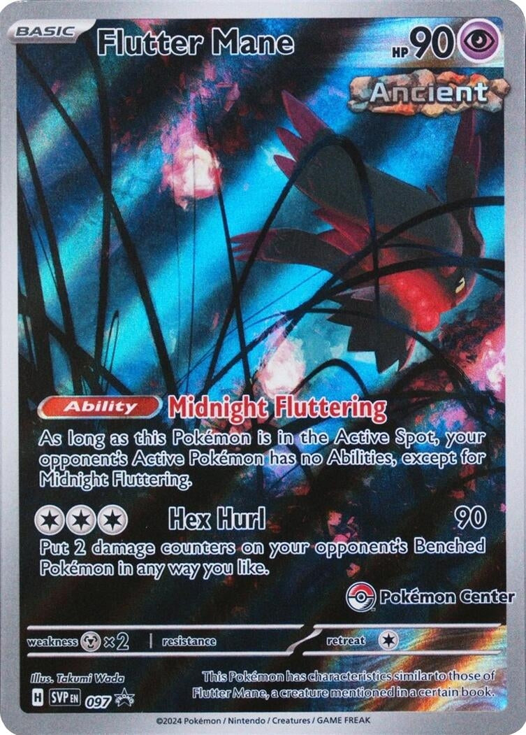 Image for Flutter Mane - 097 (Pokemon Center) (097) (SV: Scarlet & Violet Promo Cards) (SVP) - Pokemon