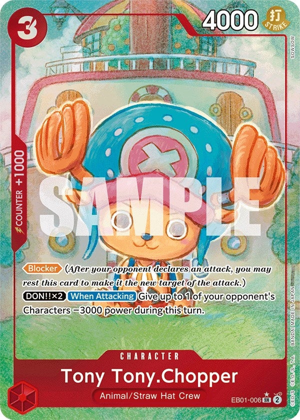 Image for Tony Tony.Chopper (Alternate Art) (EB01-006) (Extra Booster: Memorial Collection) (EB-01) - One Piece Card Game