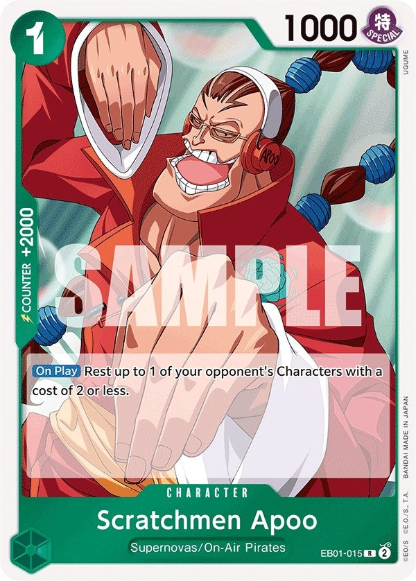 Image for Scratchmen Apoo (EB01-015) (Extra Booster: Memorial Collection) (EB-01) - One Piece Card Game