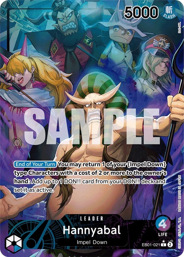 Image for Hannyabal (Alternate Art) (EB01-021) (Extra Booster: Memorial Collection) (EB-01) - One Piece Card Game