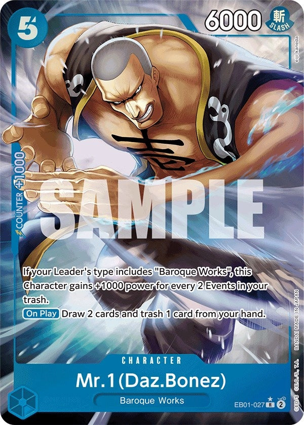 Image for Mr. 1 (Daz.Bonez) (Alternate Art) (EB01-027) (Extra Booster: Memorial Collection) (EB-01) - One Piece Card Game