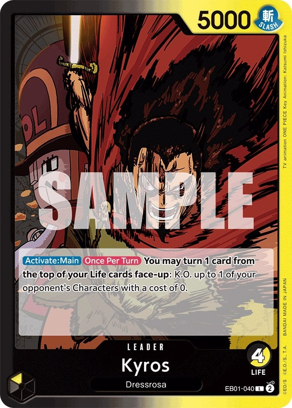 Image for Kyros (EB01-040) (Extra Booster: Memorial Collection) (EB-01) - One Piece Card Game