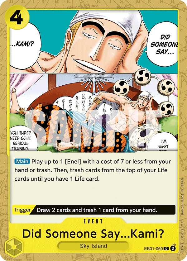 Image for Did Someone Say...Kami? (EB01-060) (Extra Booster: Memorial Collection) (EB-01) - One Piece Card Game
