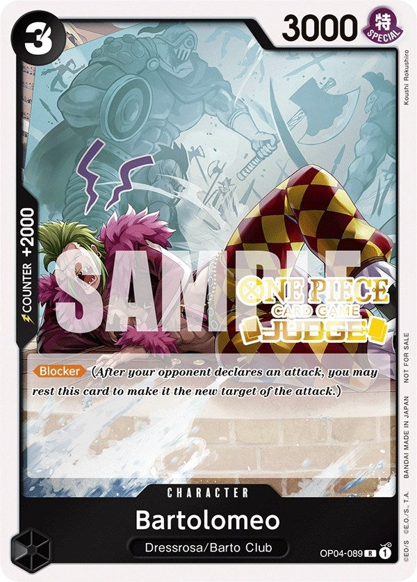 Image for Bartolomeo (Judge Pack Vol. 3) (OP04-089) (One Piece Promotion Cards) (OP-PR) - One Piece Card Game
