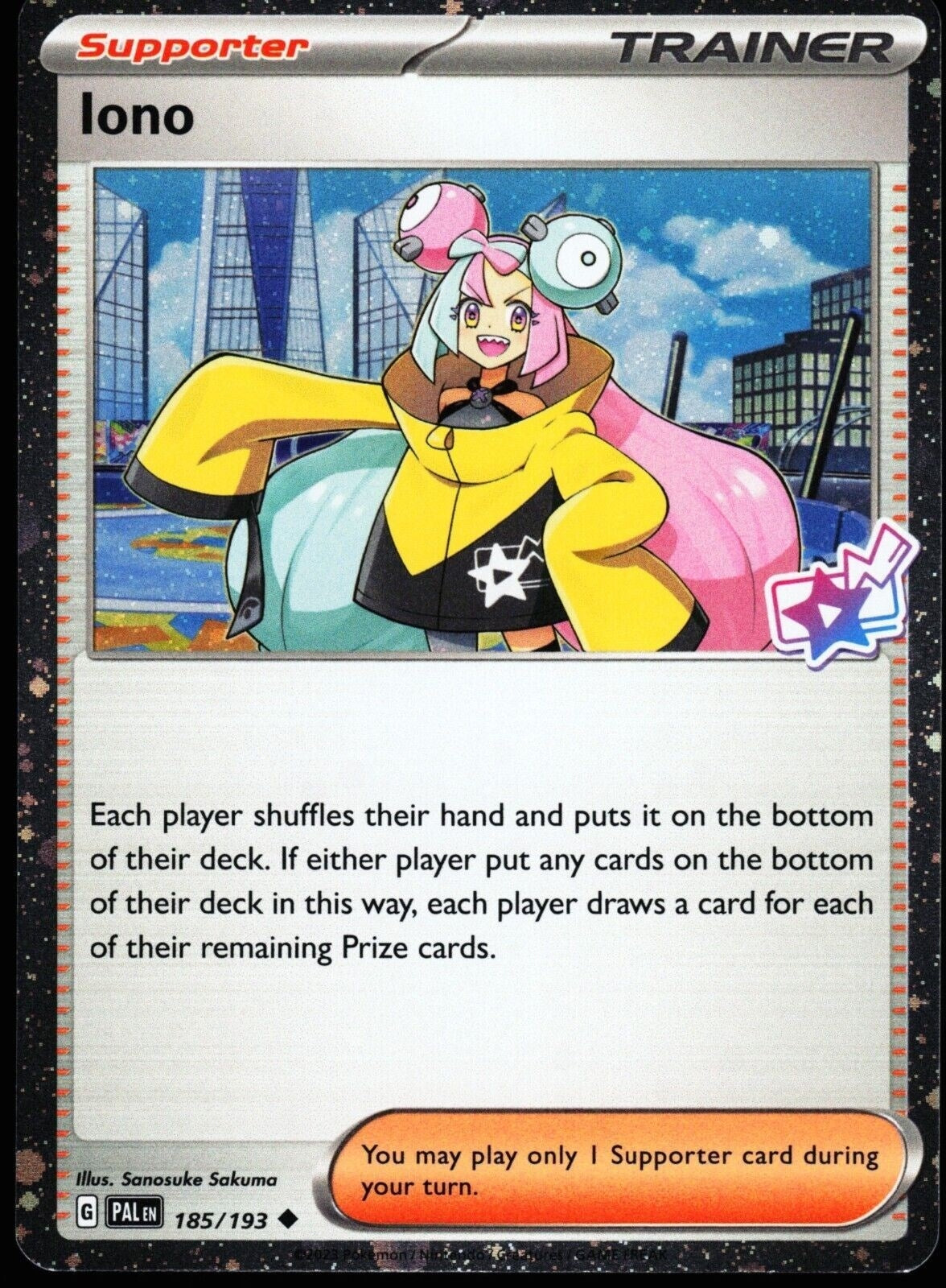 Image for Iono - 185/193 (Cosmo Foil) (185/193) (Miscellaneous Cards & Products) (MCAP) - Pokemon