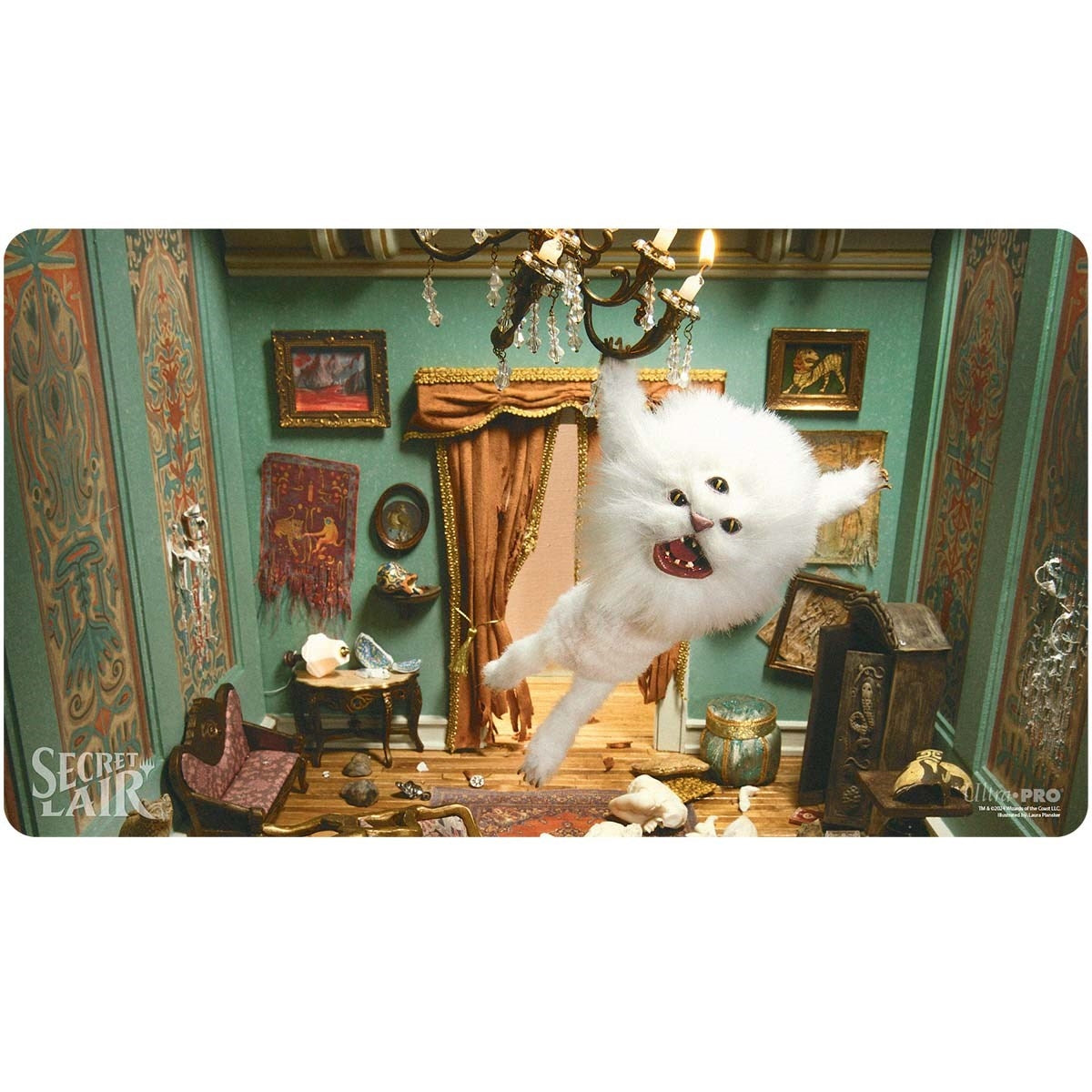 Image for Secret Lair Equinox Superdrop 2024 Diabolical Dioramas Aura Shards Standard Gaming Playmat for Magic: The Gathering - Playmats