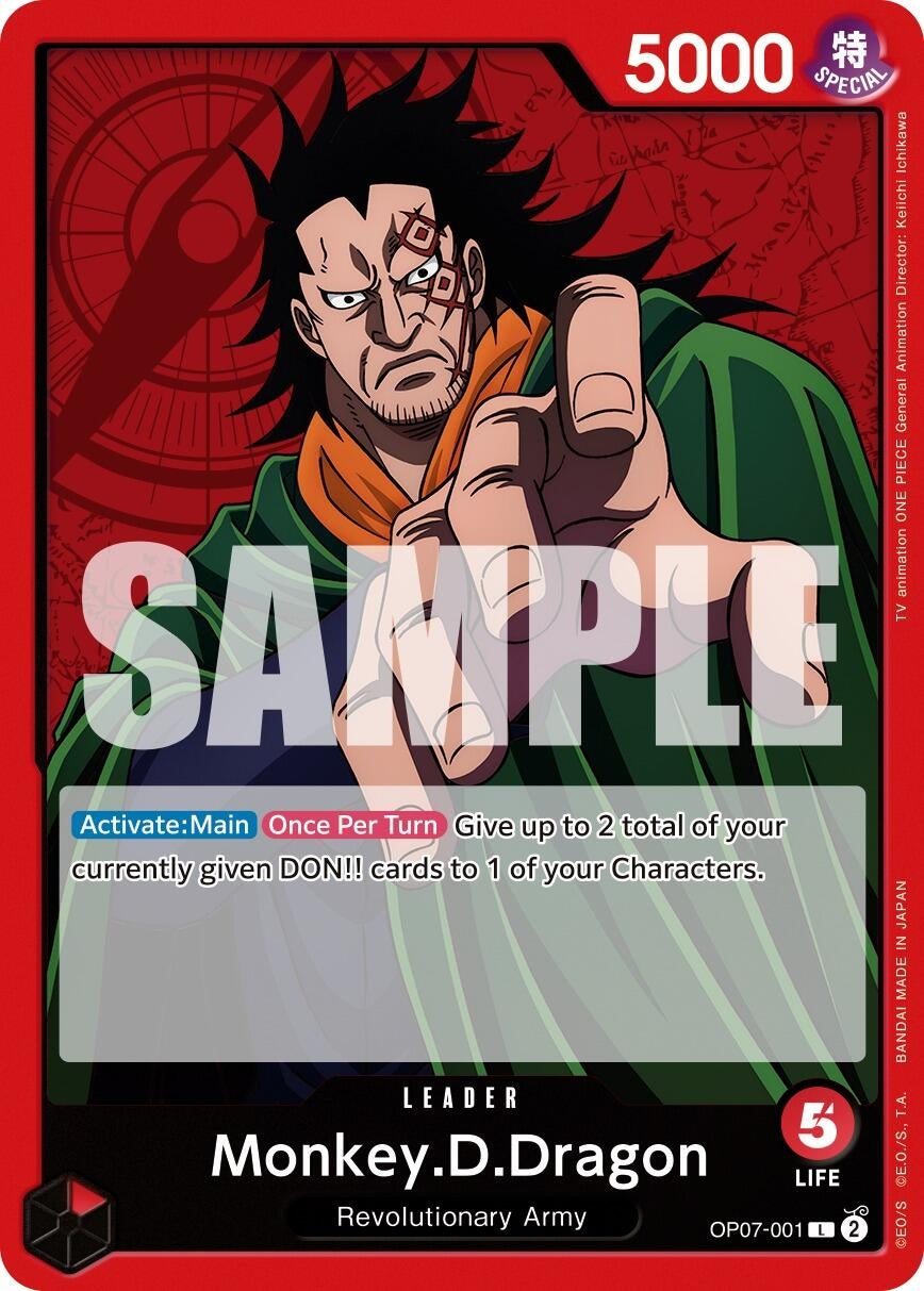 Image for Monkey.D.Dragon (001) (OP07-001) (500 Years in the Future) (OP07) - One Piece Card Game