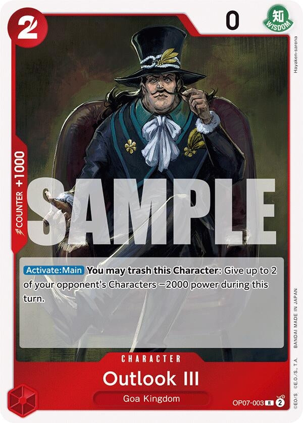 Image for Outlook III (OP07-003) (500 Years in the Future) (OP07) - One Piece Card Game