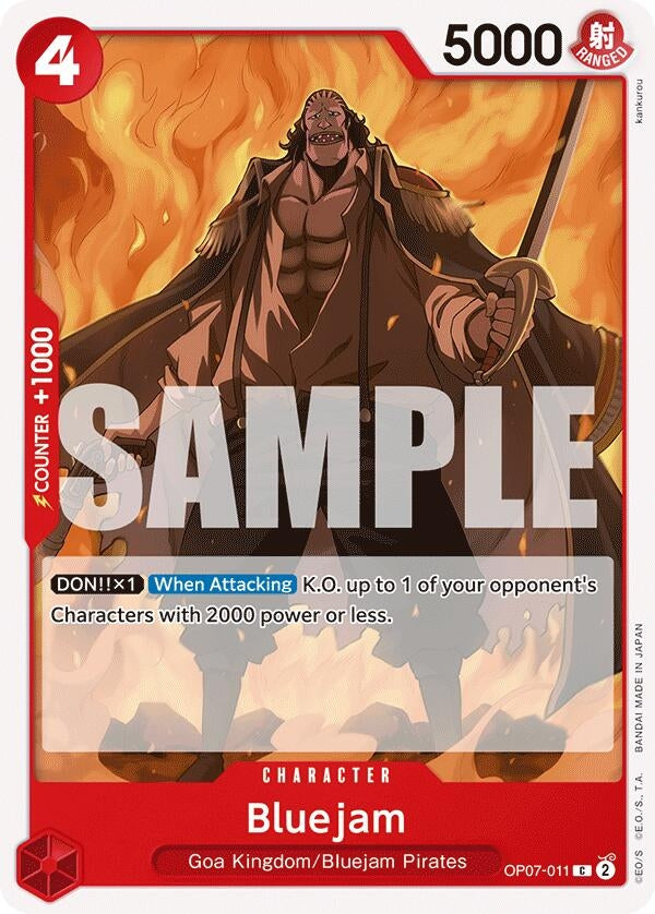 Image for Bluejam (OP07-011) (500 Years in the Future) (OP07) - One Piece Card Game