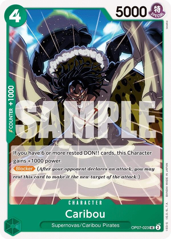 Image for Caribou (OP07-023) (500 Years in the Future) (OP07) - One Piece Card Game