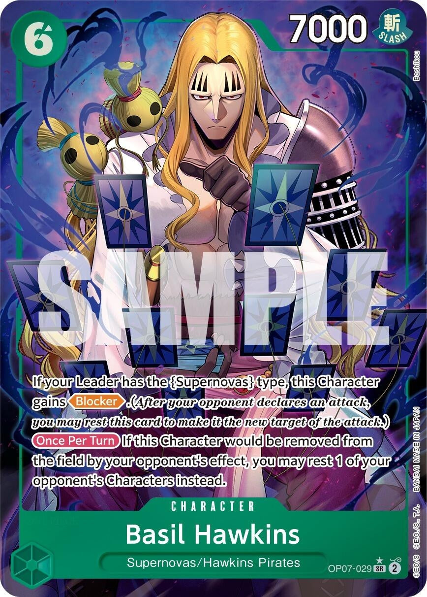 Image for Basil Hawkins (Parallel) (OP07-029) (500 Years in the Future) (OP07) - One Piece Card Game