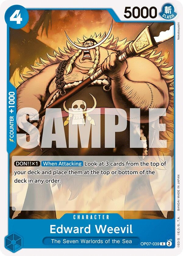 Image for Edward Weevil (OP07-039) (500 Years in the Future) (OP07) - One Piece Card Game