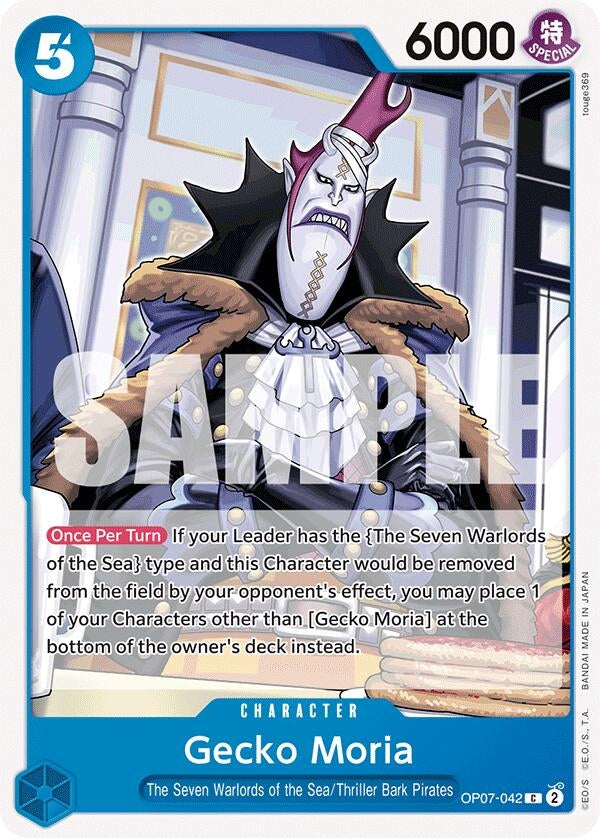 Image for Gecko Moria (042) (OP07-042) (500 Years in the Future) (OP07) - One Piece Card Game