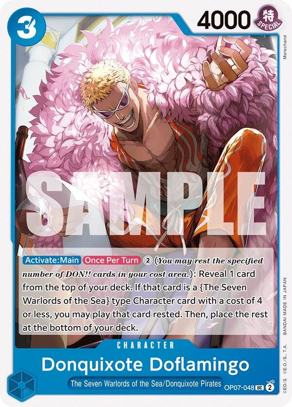 Image for Donquixote Doflamingo (OP07-048) (500 Years in the Future) (OP07) - One Piece Card Game