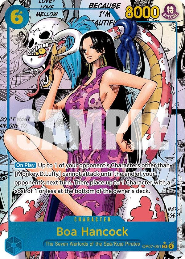 Image for Boa Hancock (051) (Parallel) (Manga) (OP07-051) (500 Years in the Future) (OP07) - One Piece Card Game