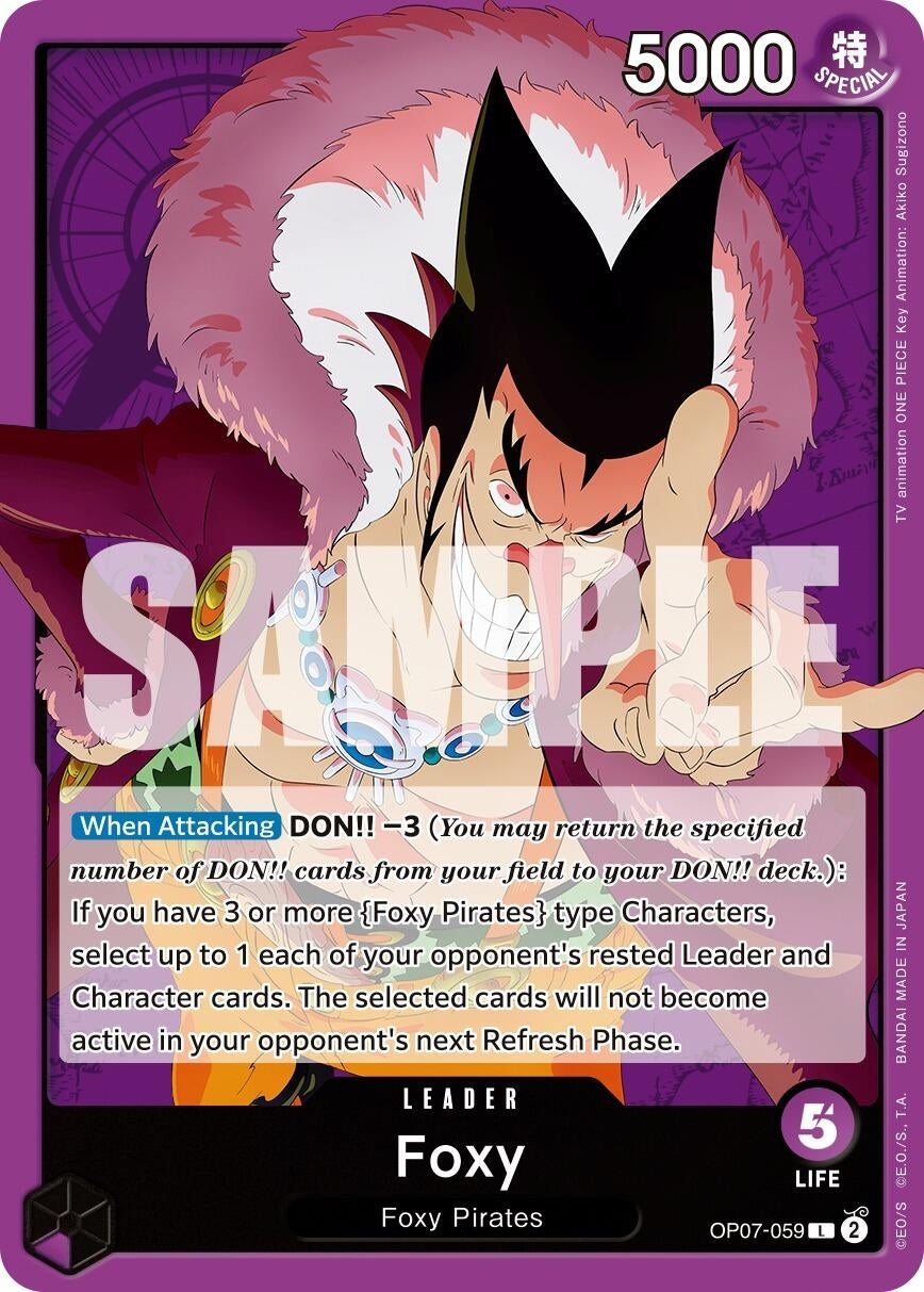 Image for Foxy (059) (OP07-059) (500 Years in the Future) (OP07) - One Piece Card Game