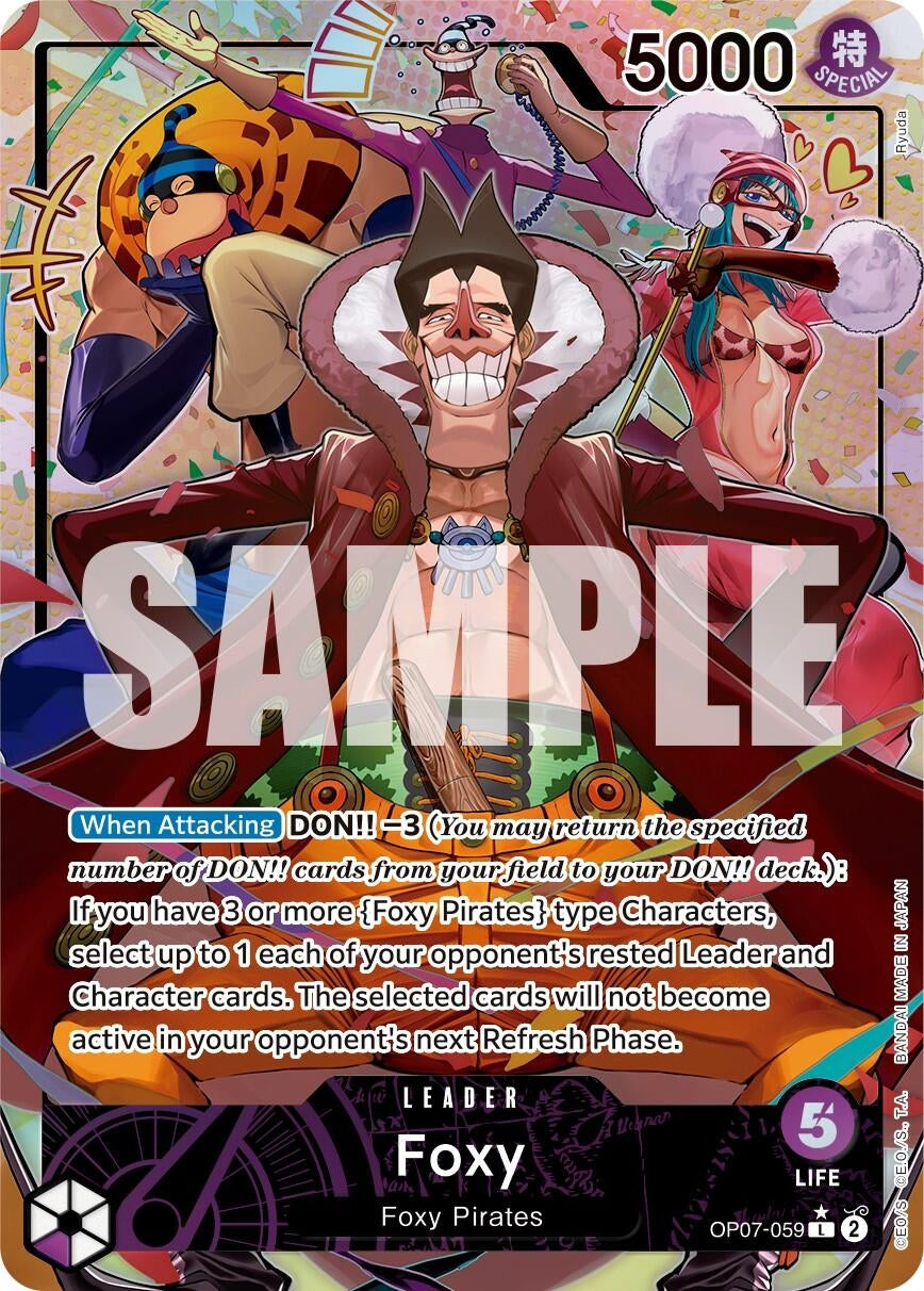 Image for Foxy (059) (Parallel) (OP07-059) (500 Years in the Future) (OP07) - One Piece Card Game