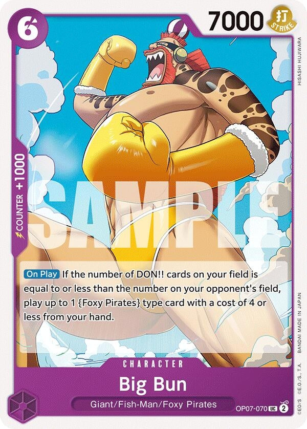 Image for Big Bun (OP07-070) (500 Years in the Future) (OP07) - One Piece Card Game