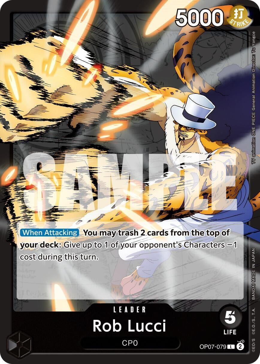 Image for Rob Lucci (079) (OP07-079) (500 Years in the Future) (OP07) - One Piece Card Game