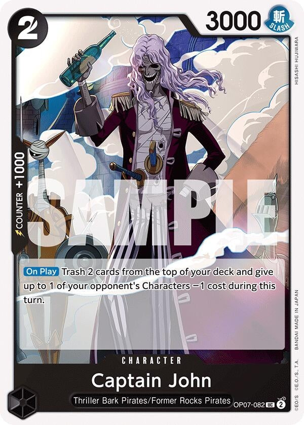 Image for Captain John (OP07-082) (500 Years in the Future) (OP07) - One Piece Card Game