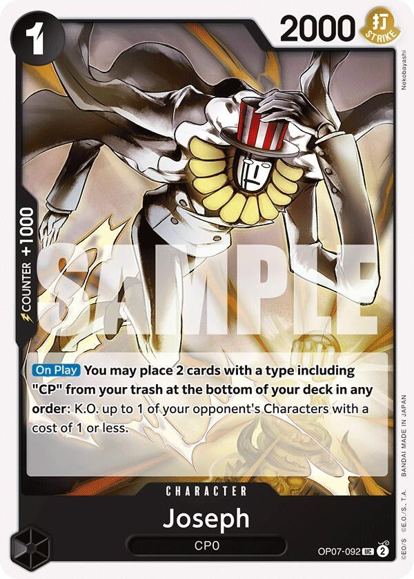 Image for Joseph (OP07-092) (500 Years in the Future) (OP07) - One Piece Card Game
