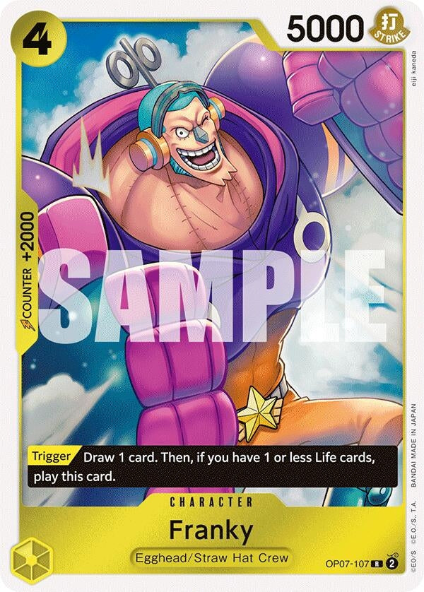 Image for Franky (OP07-107) (500 Years in the Future) (OP07) - One Piece Card Game
