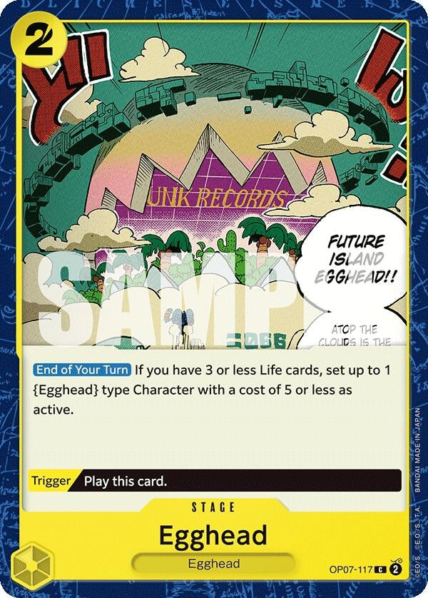 Image for Egghead (OP07-117) (500 Years in the Future) (OP07) - One Piece Card Game