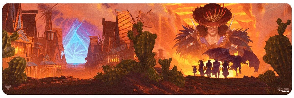 Image for Outlaws of Thunder Junction Gang Silhouette 8ft Table Playmat for Magic: The Gathering - Playmats