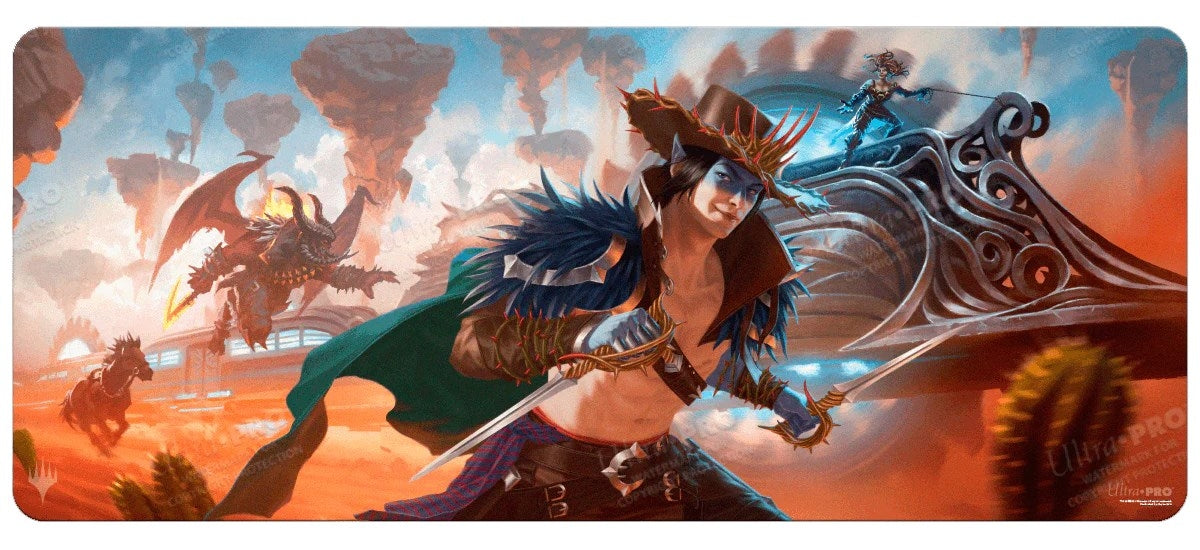 Image for Outlaws of Thunder Junction Train Heist 6ft Table Playmat for Magic: The Gathering - Playmats